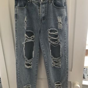 Ripped Mom Jeans